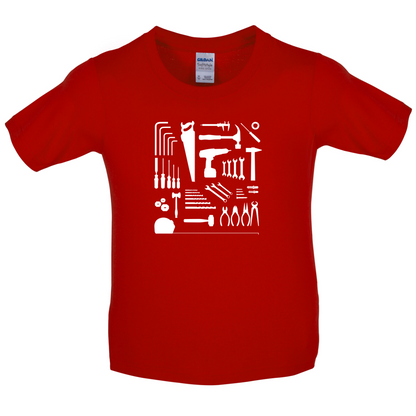 Tools Collage Kids T Shirt
