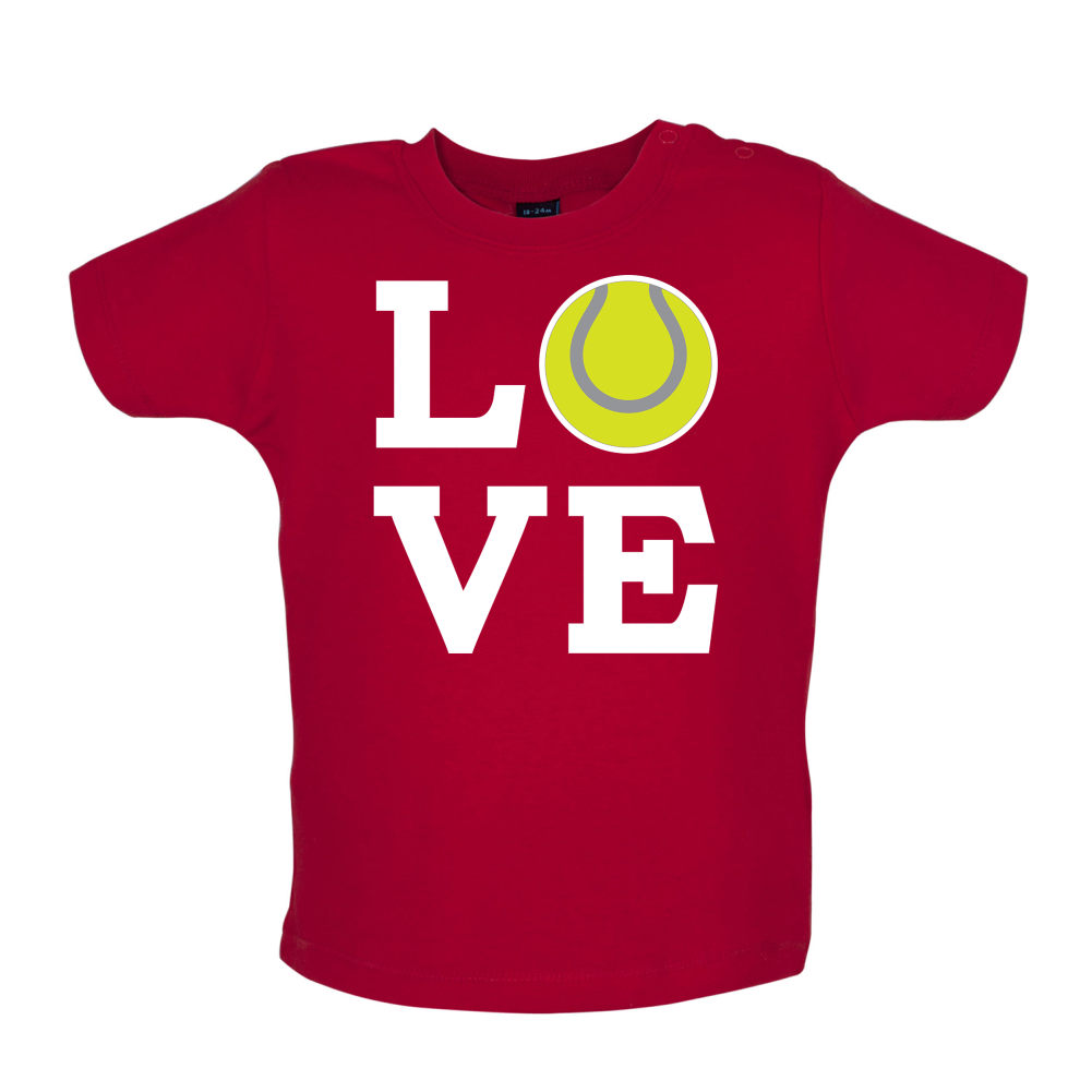 Love Tennis Baby T Shirt