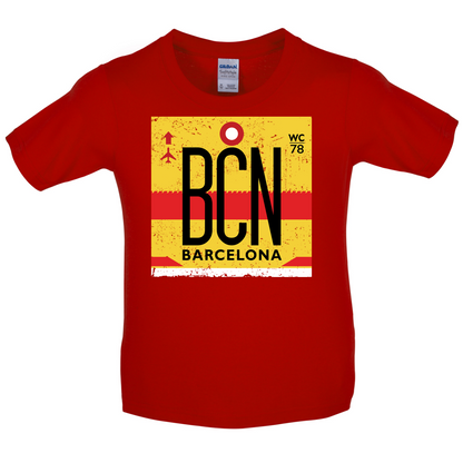 Barcelona Airport  Kids T Shirt