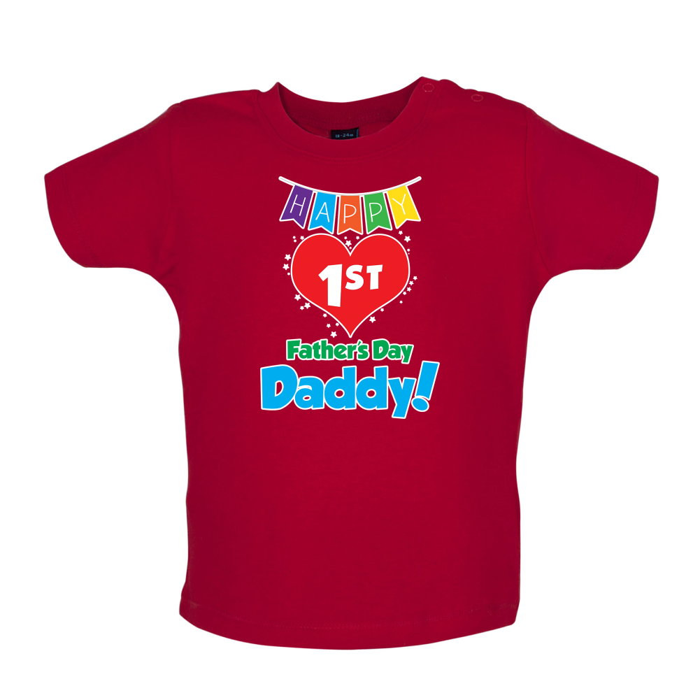 Happy First Fathers Day Baby T Shirt