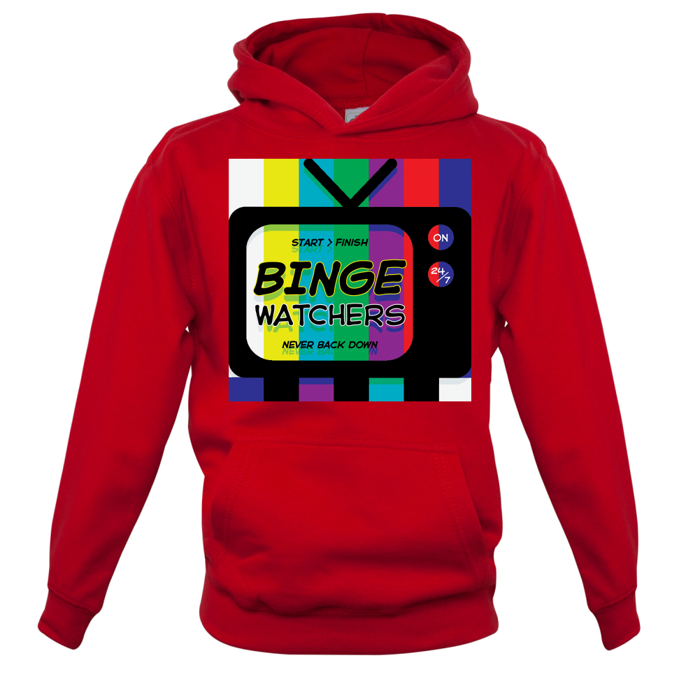 Binge Watchers Kids T Shirt
