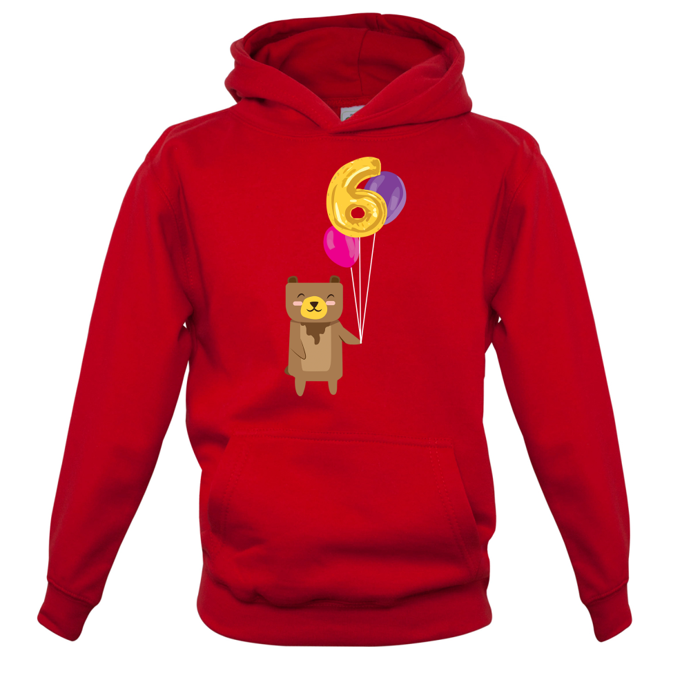 6th Birthday Bear Kids T Shirt
