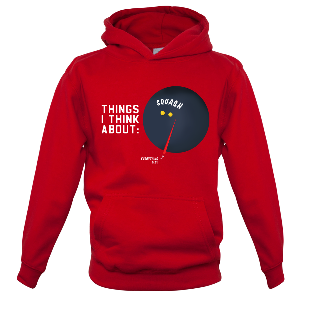 I Thiink About Squash Kids T Shirt