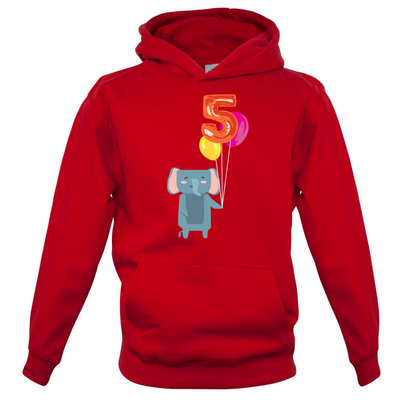 5th Birthday Elephant Kids T Shirt