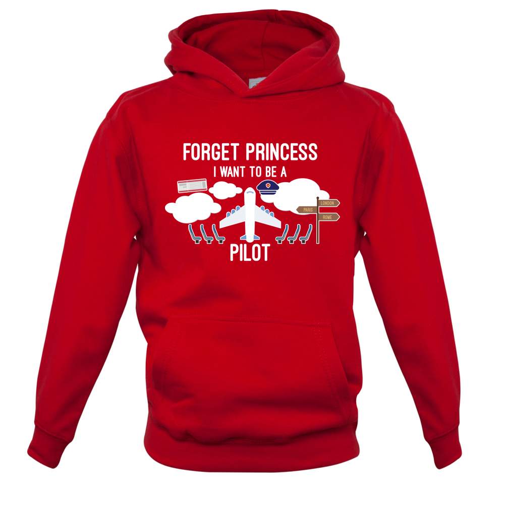 Forget Princess Pilot Kids T Shirt