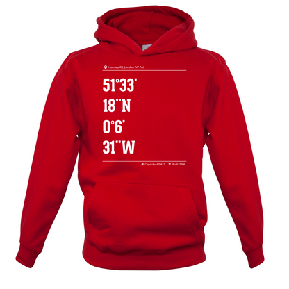 Stadium Coordinates Gunners Kids T Shirt