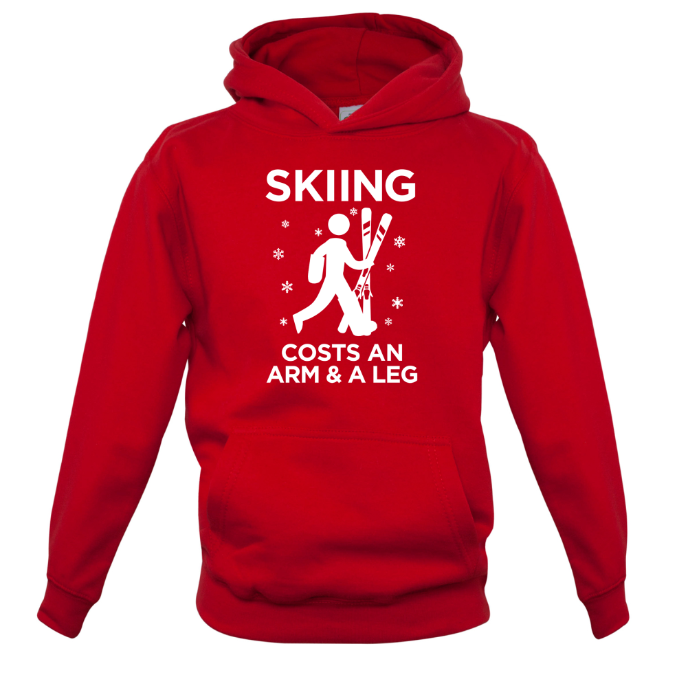 Skiing Costs Arm & A Leg Kids T Shirt