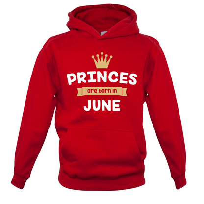 Princes Are Born In June Kids T Shirt