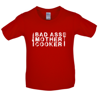 Bad Ass Mother Cooker Kids T Shirt