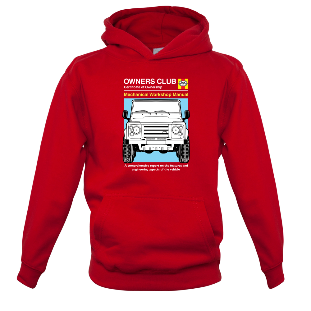 Car Owners Manual Land Rover Kids T Shirt