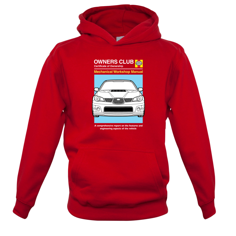 Car Owners Manual Impreza Kids T Shirt