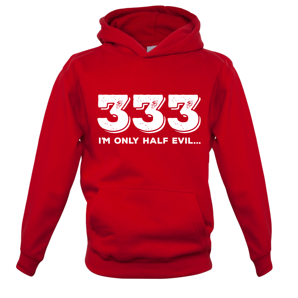 Half Evil 333 Kids T Shirt