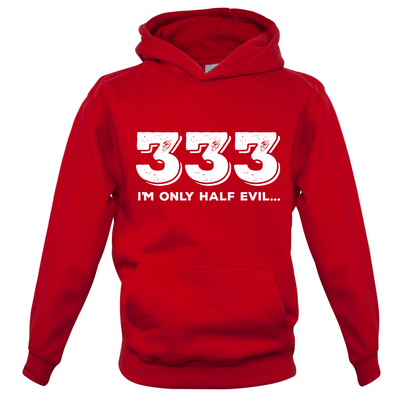 Half Evil 333 Kids T Shirt