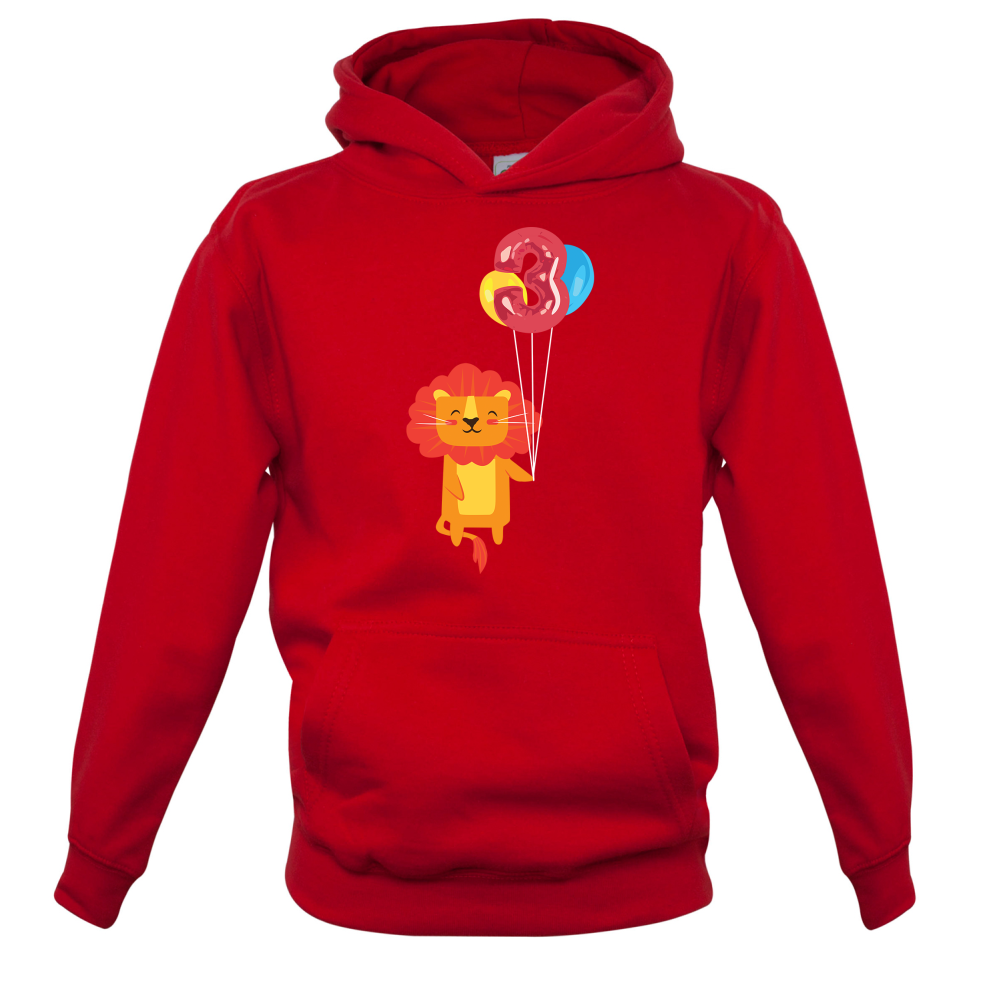 3rd Birthday Lion Kids T Shirt