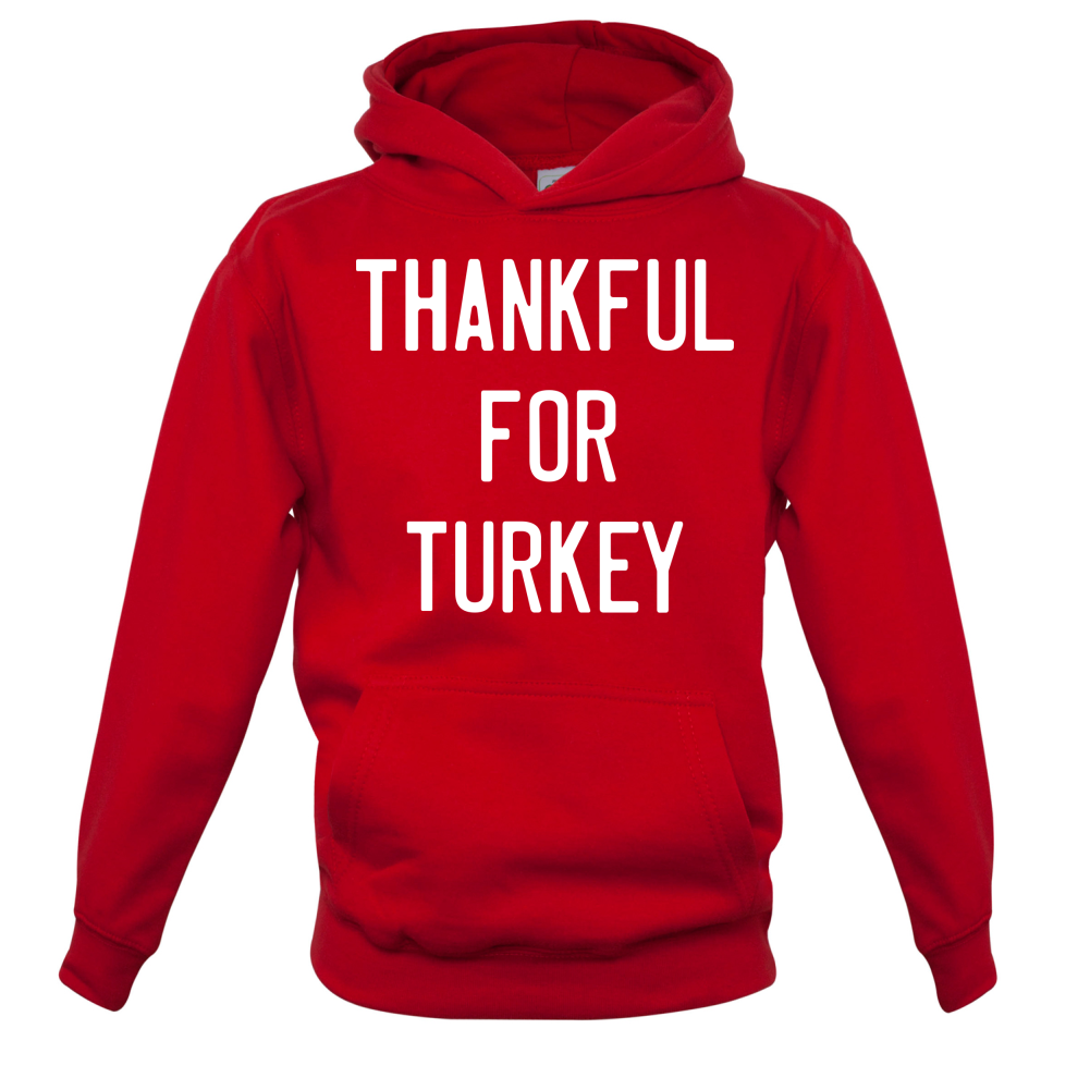 Thankful For Turkey Kids T Shirt