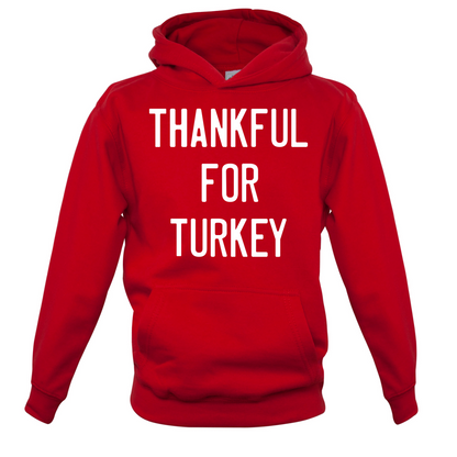 Thankful For Turkey Kids T Shirt