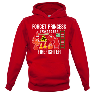 Forget Princess FireFighter Kids T Shirt