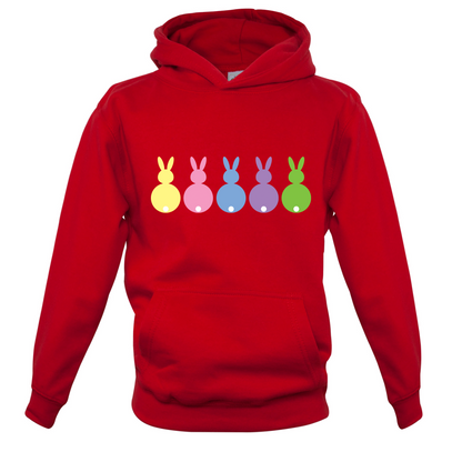 Multi Colour Easter Bunny's Kids T Shirt