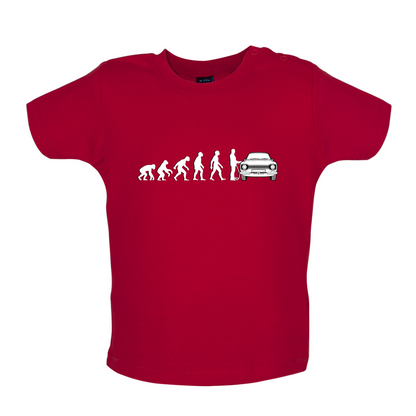 Evolution of Man Mk1 Escort Driver Baby T Shirt