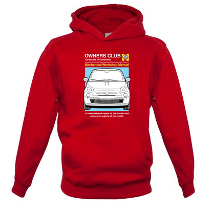 Car Owners Manual Fiat 500 Kids T Shirt