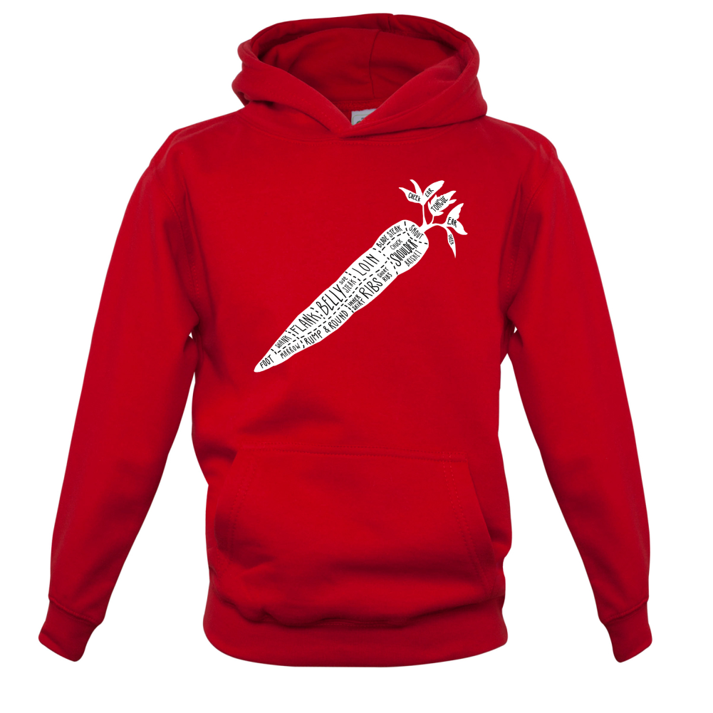 Butcher Carrot Diagram Kids T Shirt