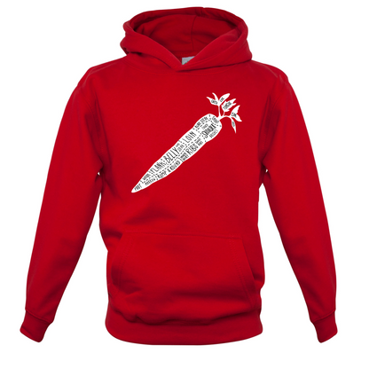 Butcher Carrot Diagram Kids T Shirt