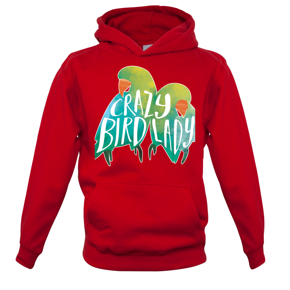 Crazy Bird Lady Kids T Shirt