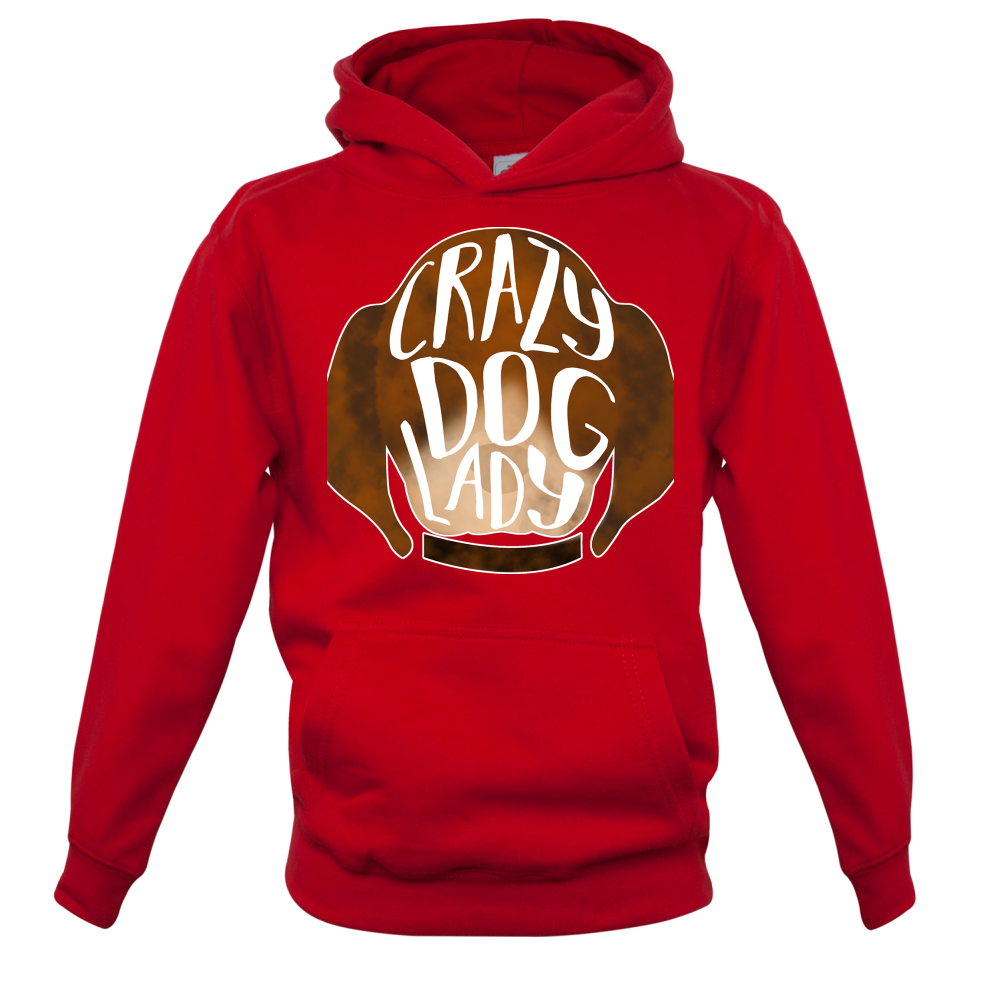 Crazy Dog Lady Kids T Shirt