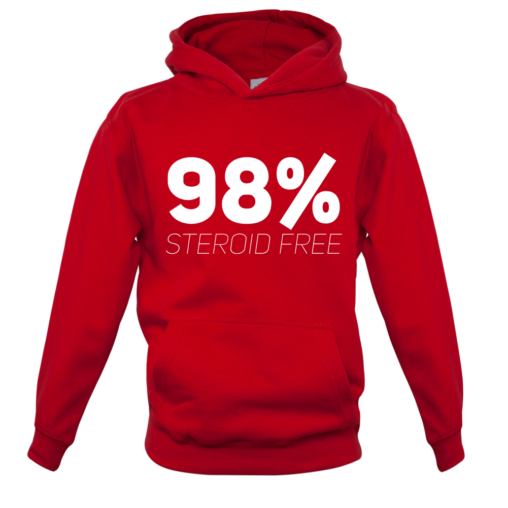 98% Steroid Free Kids T Shirt