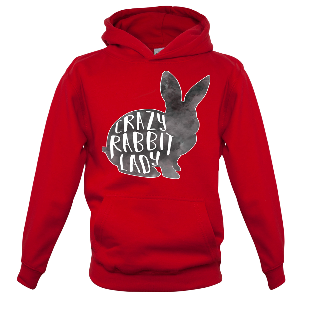 Crazy Rabbit Lady Kids T Shirt