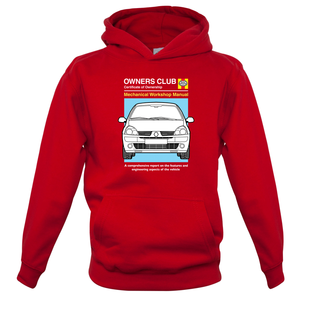Car Owners Manual Clio Kids T Shirt