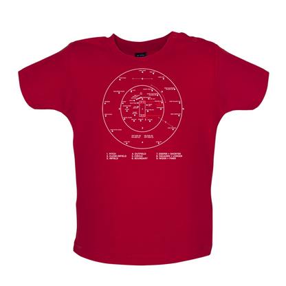 Cricket Ground Diagram Baby T Shirt