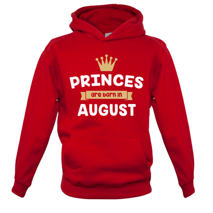 Princes Are Born In August Kids T Shirt