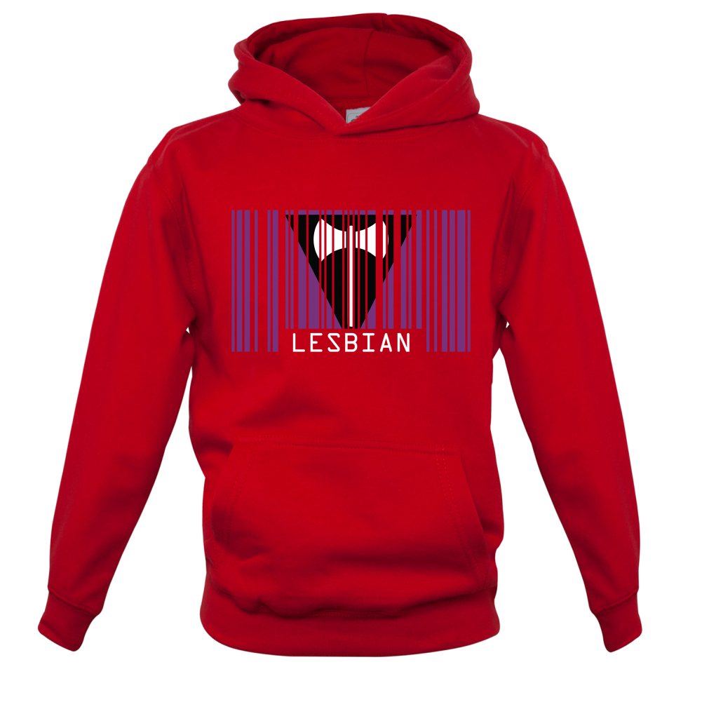 LGBT Barcode Flags - Lesbian Kids T Shirt
