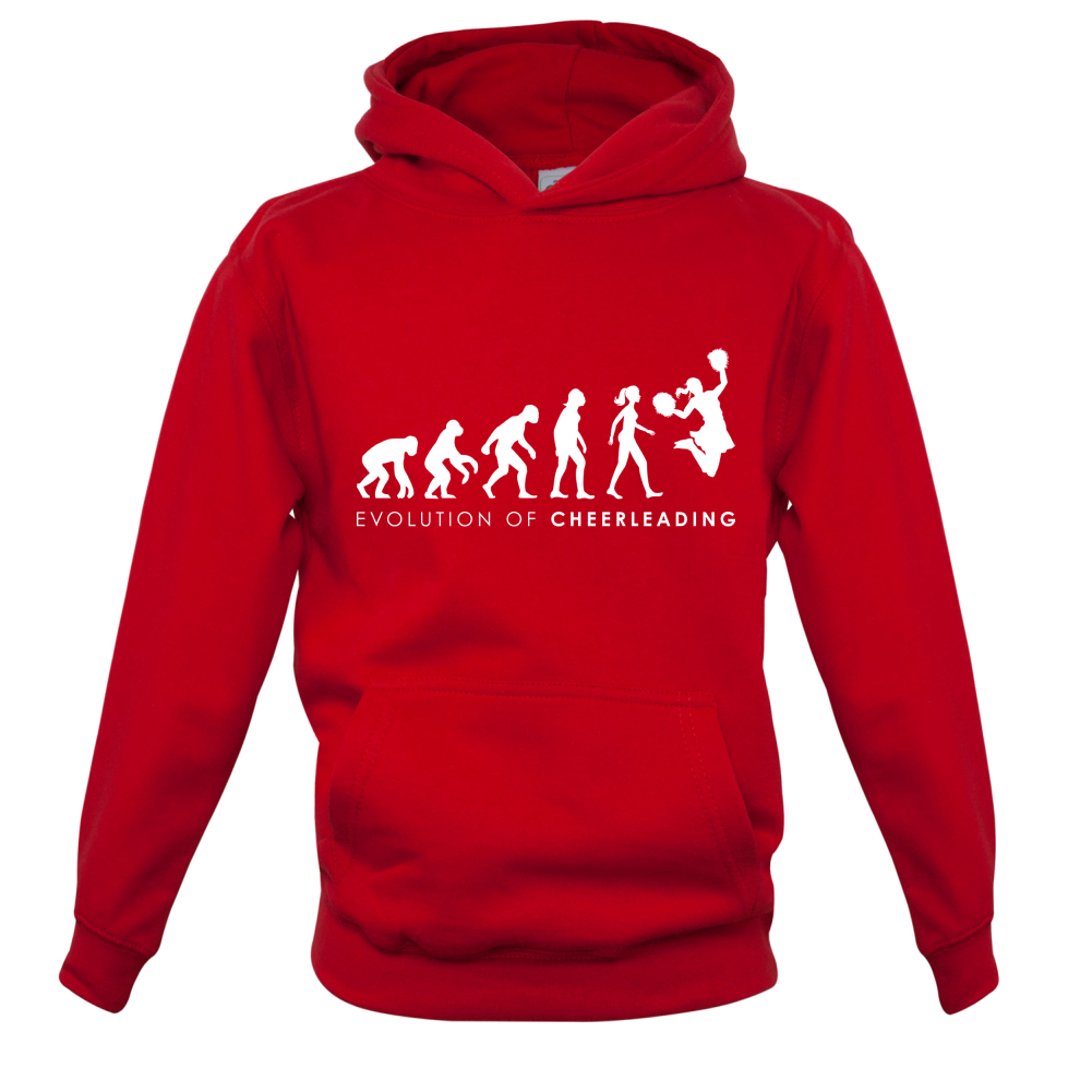 Evolution Of Woman Cheerleading Kids T Shirt