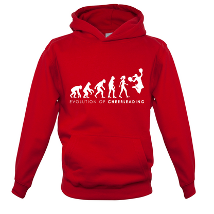 Evolution Of Woman Cheerleading Kids T Shirt