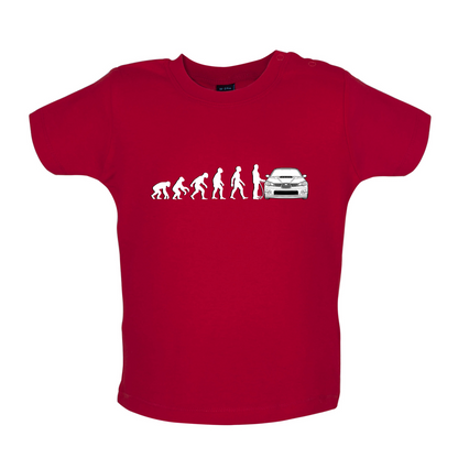 Evolution of Man Impreza Driver Baby T Shirt
