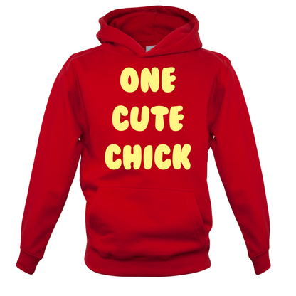 One Cute Chick  Kids T Shirt