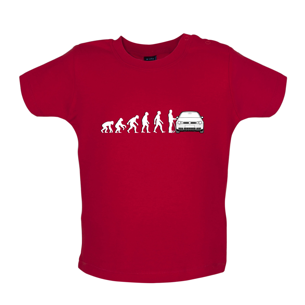 Evolution of Man Mk4 Golf Driver Baby T Shirt