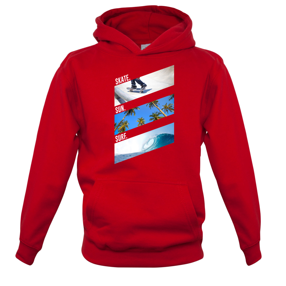 Skate Sun Surf Kids T Shirt