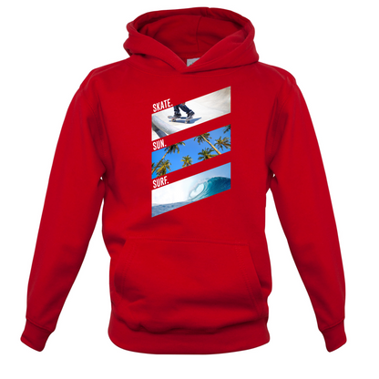 Skate Sun Surf Kids T Shirt