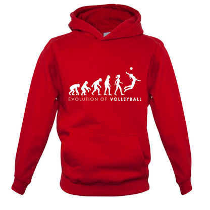Evolution Of Woman Volleyball Kids T Shirt