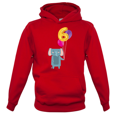 6th Birthday Elephant Kids T Shirt
