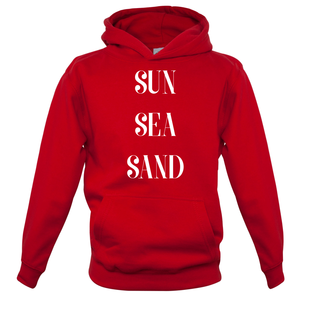 Sun Sea Sand Kids T Shirt