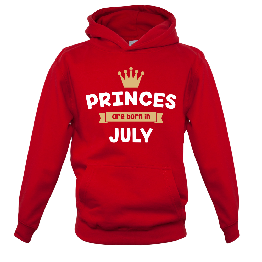 Princes Are Born In July Kids T Shirt