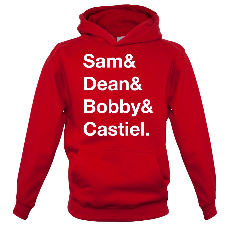 Sam & Dean & Bobby & Castiel Kids T Shirt