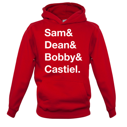 Sam & Dean & Bobby & Castiel Kids T Shirt