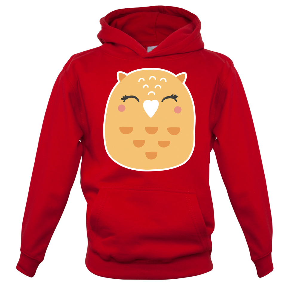 Smiley Face Mrs Owl Kids T Shirt