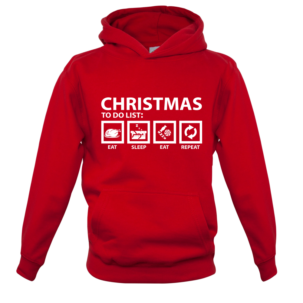 Christmas To Do List Kids T Shirt