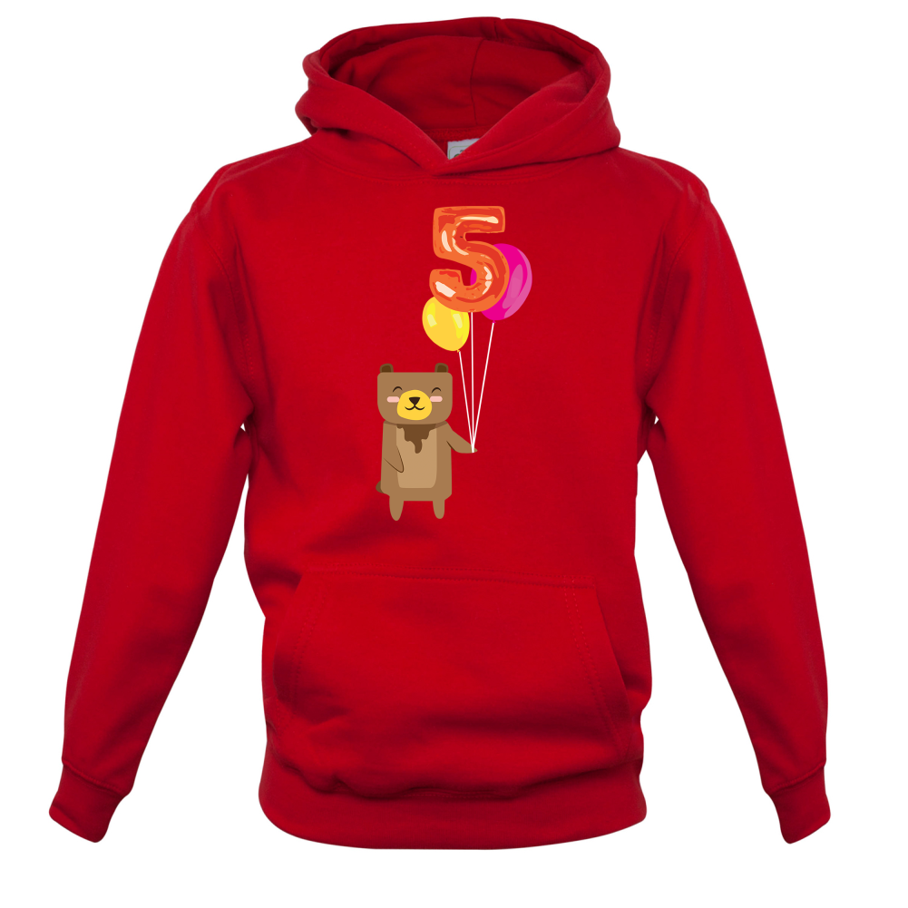 5th Birthday Bear Kids T Shirt